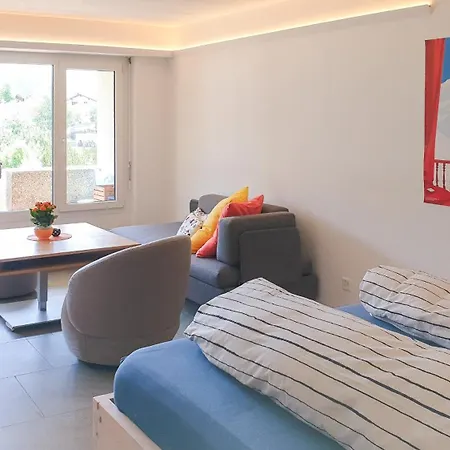 公寓 Modernes Alpenstudio Mit Bergblick, Pool Und Sauna 圣莫里茨