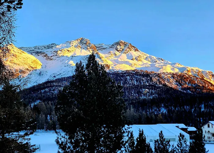 Modernes Alpenstudio Mit Bergblick, Pool Und Sauna * Sankt Moritz